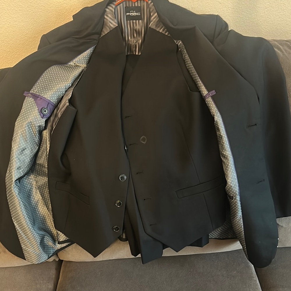 3 piece Black Suit